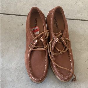 BRAND NEW NEVER WORN SPERRY WEDGES!!